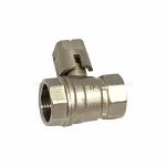 Plated Nickel Brass Lockable Ball Valve