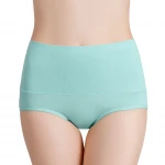 Plus Size Panties Women Cotton Underwear Seamless Lingerie Femme High Waist Briefs M to 7L