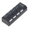 Pogo NEW Multi Port USB Hub High Speed 4 Port usb 2.0 hub Independent Switch Data Transfer + Charging  For Computer Laptop