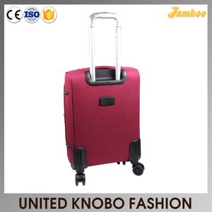 Polyester travel bag spinner trolley bag soft luggage bag cases