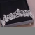 Import Popular Rose Gold Silver Heart Shape Rhinestone Diamond Headband Tiara Princess Crown Jewelry from China