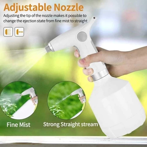 Portable 1 Litre USB Rechargeable Battery Powered Hand Electric Sprayer with Battery Long Hour Battery