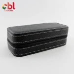 Portable 2 Grids Watch Box PU leather Wrist Watch Box Display Storage Travel Case