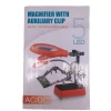 Portable and Charge-able Magnifier with Auxiliary Clip 3 In 1 with 5 LED Light