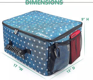 Portable and Foldable Golf Travel Storage Locker Golf Trunk Organizer Bag
