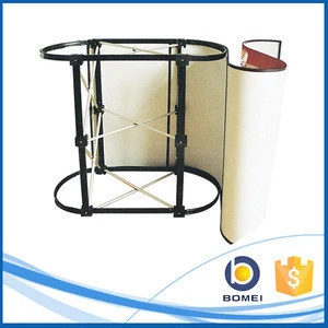 Portable folding aluminum pop up counter, advertising pop up promotion table