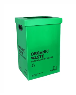 Portable waste bin collapsible pp corrugated bins