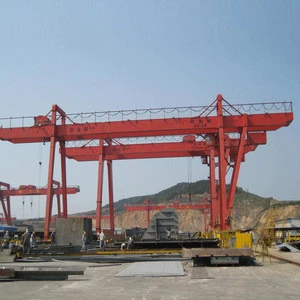 Precast used 60 ton double girder gantry crane for lifting