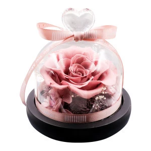 Preserved Flower Rose Handmade with Beautiful Creative Heart Design Gift for Mother&#39;s Day