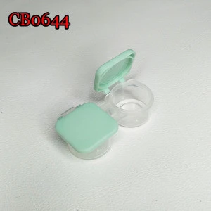 press cap one body jelly color contact lens case,small travel box CB0644