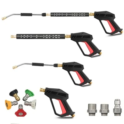 Pressure Washer Gun with 3/8" Swivel Plug &amp; M22-14mm Fitting