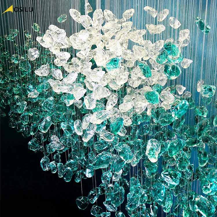 Professional design factory support custom made size led crystal chandelier lighting