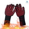 Professional fireproof gloves heat resistant gloves bbq grilling and welding forearm protection aramid fiber material