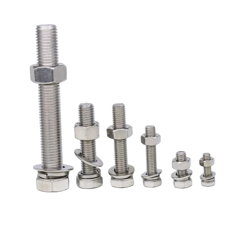 Professional manufacturing Hastelloy C-276 2.4819 N10276 Hex head bolt and nut screw with washer