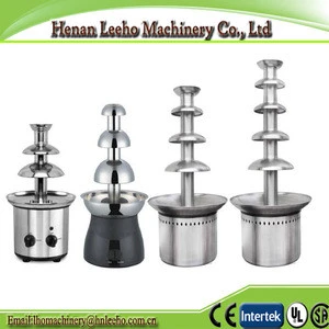professional stainless steel electric chocolate fountain