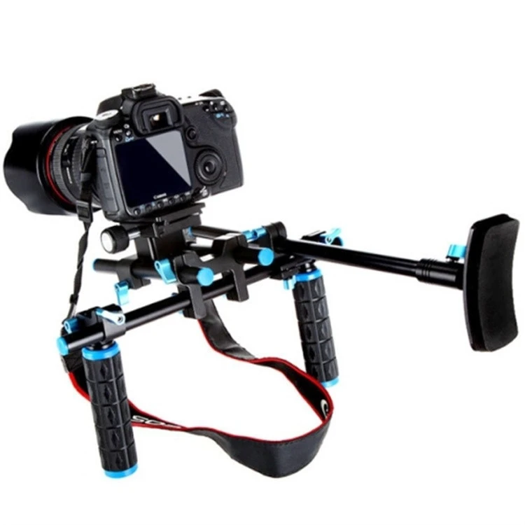 Professional Studio Video Shoulder Handheld Stabilizer Rig For DSLR Camera ZD0102A Shoulder Pad Support With Quick Release Plate