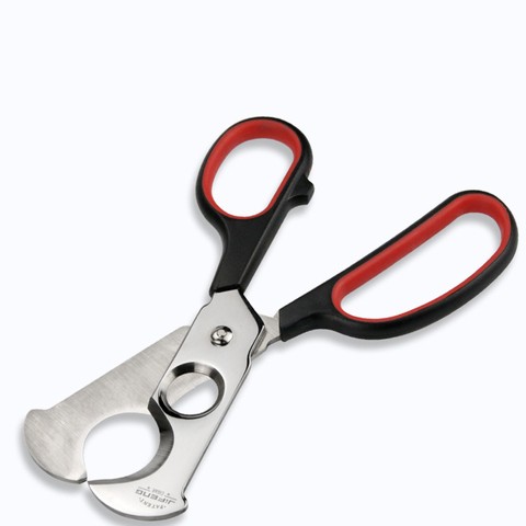 Promotional  Metal Red Personalized Portable Luxury Mini Double Blade Cigar Cutter Scissors