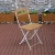 Import Promotional yard  plastic wood folding  table and chairs white aluminum frame wooden table set from China