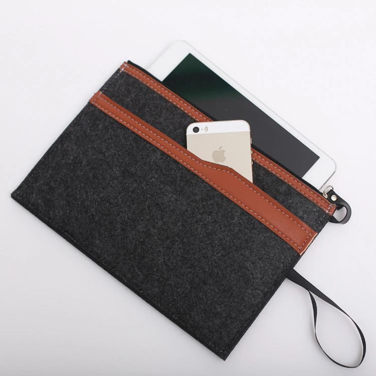 protective sleeve bag wool felt tablet sleeve cover for ipad phone