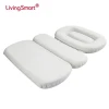 PU sponge 3 fold bathtub pillow suction cup bathtub headrest bathtub pillow