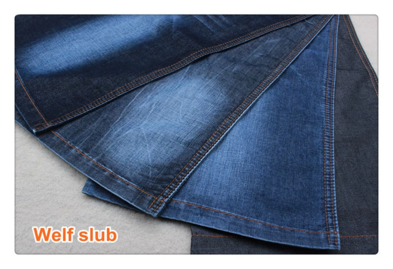 pure cotton thin denim fabric jeans made in china