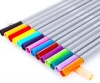 pvc pouch Wholesale fashion 0.4mm drawing paint hexagonal body fine liner marker pen for school supply