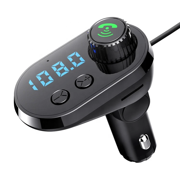 Q15 In-car charger fm transmitter car kit wireless mp3 player with fm transmitter and 3 fast charging port