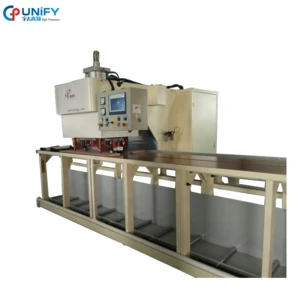 Railway style automatic pvc tant oil tank sealing high frequency welding machine