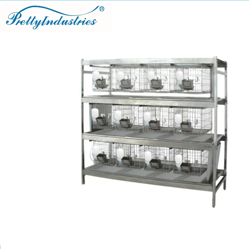 RB35-15 Stainless steel lab rabbit cages Washing rack