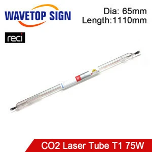 Reci T1 75W CO2 Laser Tube Dia.65mm Length 1110mm