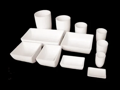 Buy Rectangular Shape Fused Silica Quartz Ceramic Crucible From Yongsin