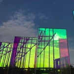 Reflective Color Effect Rainbow Customs Heat Resistent Dichroic Color Glass Manufacturers Sheet Colored Iridescent