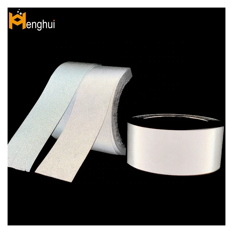Reflective Stickers HA303 Silver Stripes Heat Applied Reflective Tape Manufacturer for Clothing Meet EN20471 5 Cm *200 M Henghui