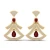 Import REYES New Creative Heavy Garnet Gold Jewelry Exquisite 14K Gold Diamond Drop Earring Pear Cut 0.76 Carat Garnet Gemstone Jewelry from China