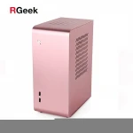 RGeek DIY Aluminum Mini PC ITX Micro ATX Slim Case Tower Computer Case Bracket Bare Frame Support Graphics Card