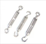 Rigging Hardware Wire Rope Tensioner 304 Stainless Steel Open Body Hook Eye Turnbuckle