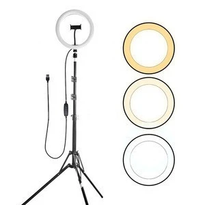 Ring Light 10 inch Tik Tok LED Video Camera Selfie Photographic Light Makeup With Tripod Stand Beauty Ring Light For Stream Live