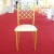 Import RV-1907 hot selling products metal iron steel gold wedding garden dining furniture chair party from China