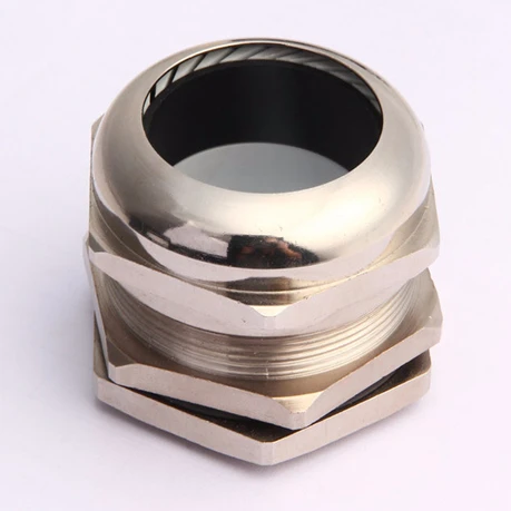 SAIPWELL PG11 IP68 China Waterproof Electrical Brass Plating Nickel Cable Gland