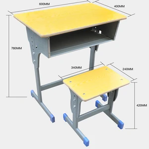 School adjustable school desk and chair for sale