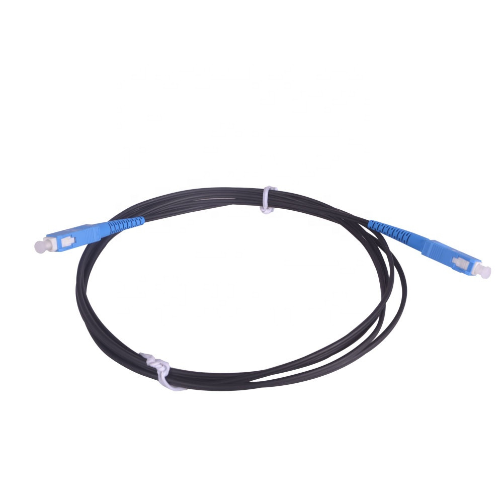 Buy Sc/pc Sc/apc Sc/upc Ftth Flat Fiber Optic Drop Cable Patch Cord ...