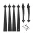Import Screw Mounted Easy Install Black Decorative Garage Door Parts Hardware from China