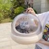 Semi-circular Space Capsule Cat Nest Portable Portable Travel Cat House Easy To Clean Cat Cage