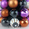 Senmasine Halloween Party Decoration Purple Orange Eyes Baubles Ornaments Black Tinsel Tabletop 40cm Christmas Ball Tree
