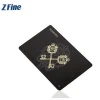 Shenzhen Supplier matte black Metal VIP Card can printing