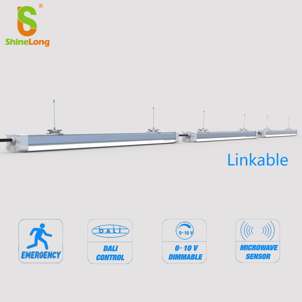 ShineLong Dali Dim tri proof led linkable hanging alu housing tri-proof light new linear light