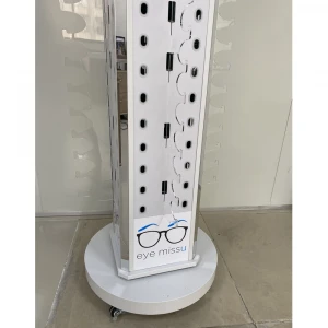 Shopping mall counter four sides metal floor  sunglasses eyewear  display stand