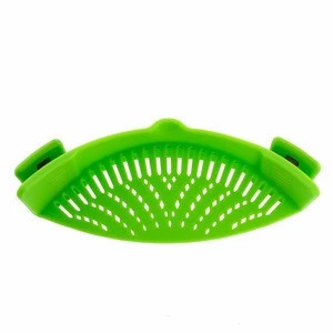 Silicone Colanders Kitchen Clip On Pot Strainer Drainer For Draining Excess Liquid Univers Draining Pasta Vegetable Cookware