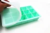 Silicone material environmental protection ice tray with lid soft ice tray