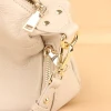 Simple and Casual White Leather Tote Bag